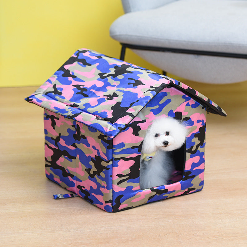 Waterproof Oxford Cloth Outdoor Cat and Dog Kennel